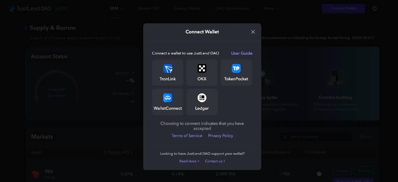 JustLend DAO能量租赁教程｜能量租赁费率重磅下调至8%，波场TRON全面降费助力用户低成本参与生态爆发