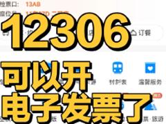 12306怎么开电子发票 12306开电子发票给别人买的能开吗