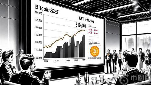 比特币ETF流入与机构采用：2025年BTC价格飙升至12.4万美元的关键驱动力