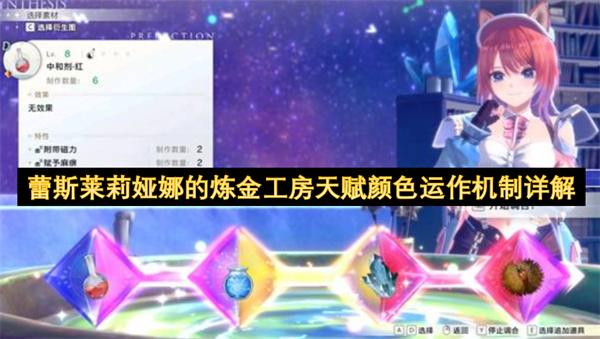 蕾斯莱莉娅娜的炼金工房天赋颜色运作机制详解