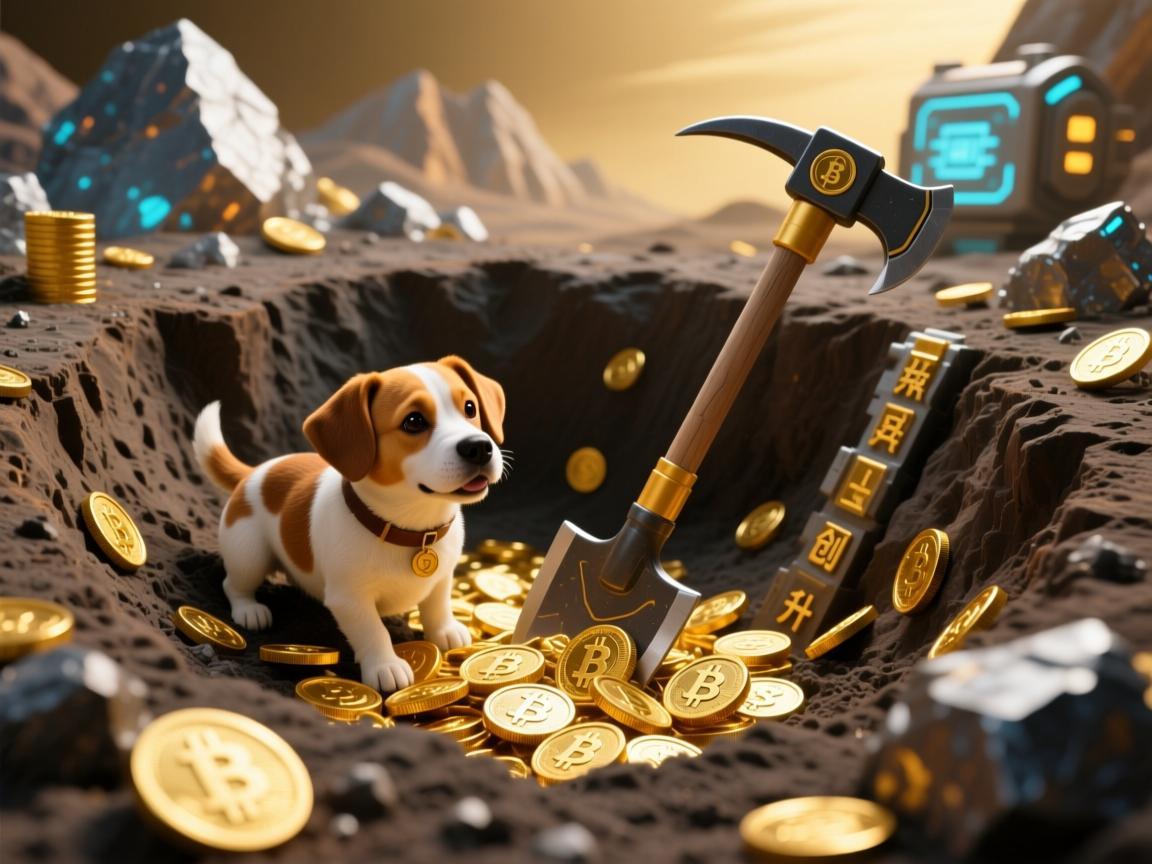 在虚拟矿坑里掘金，当狗狗币遇上创游世界与升级镐子