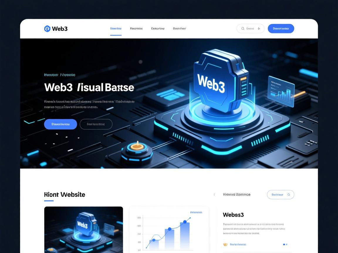 Web3网站的布局图片，构建沉浸式体验的视觉基石
