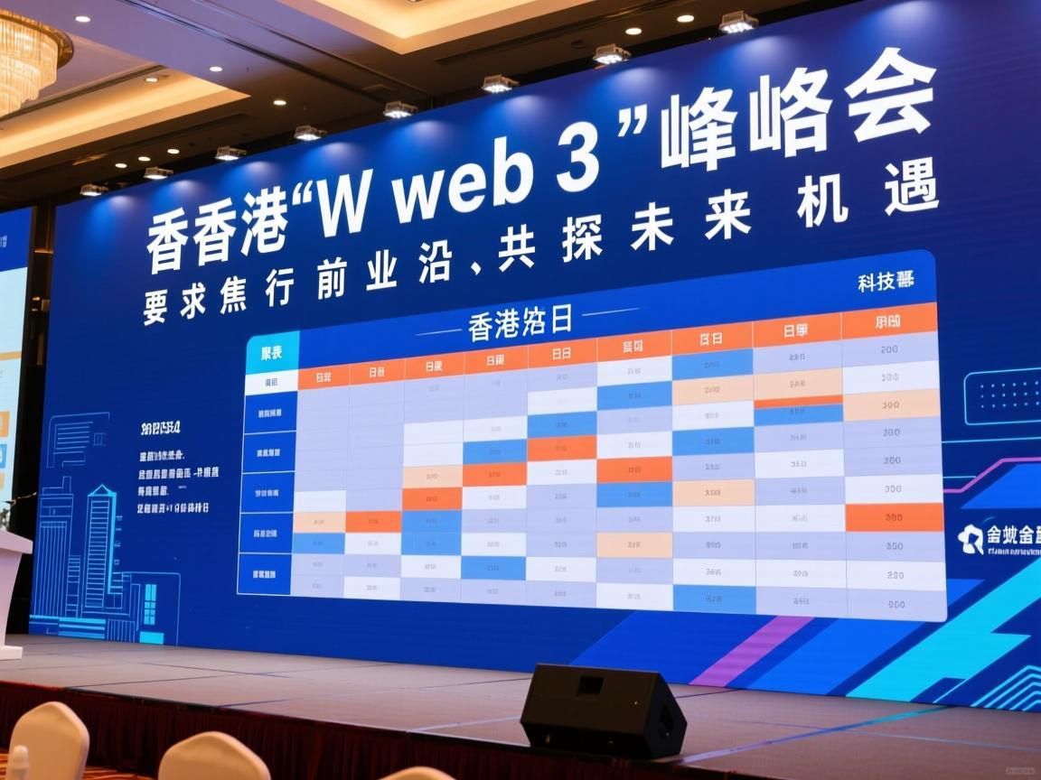 香港Web3峰会日程表，聚焦行业前沿，共探未来机遇