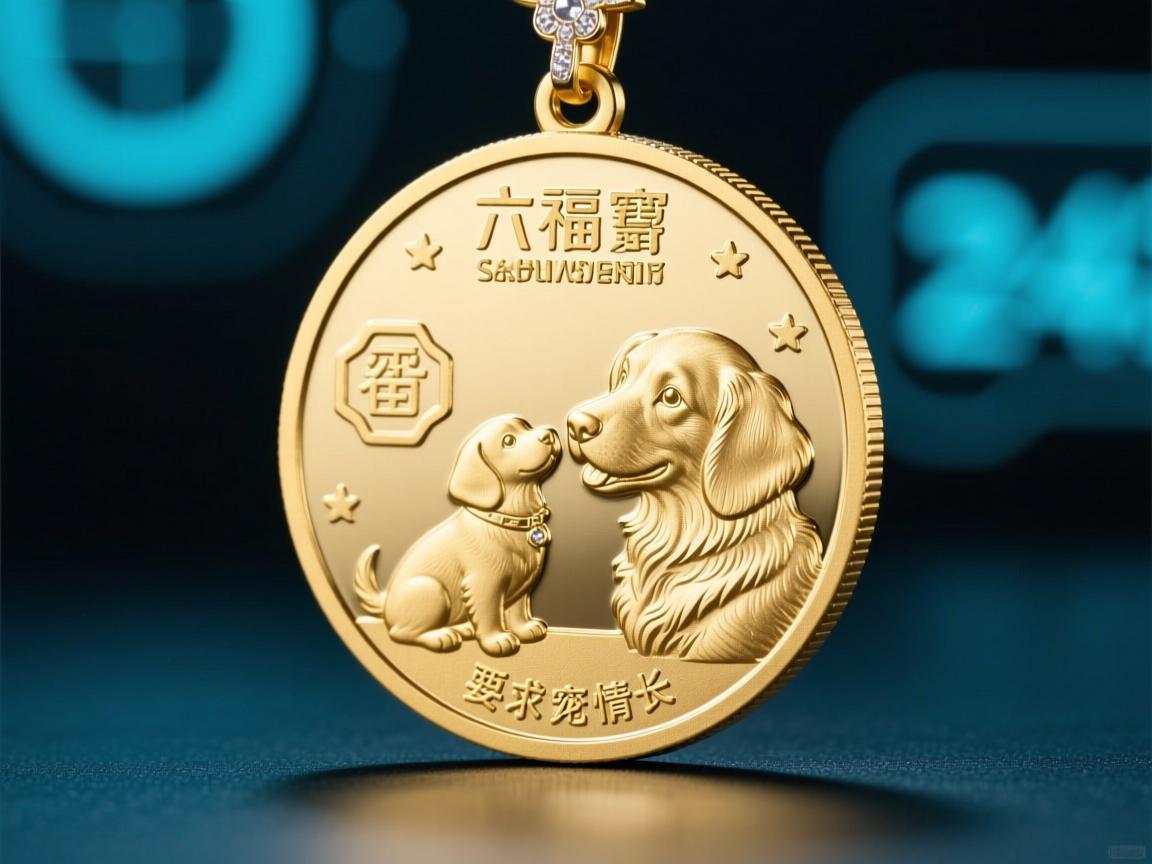 六福珠宝狗狗纪念币，用贵金属镌刻的人宠情长