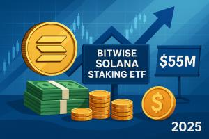 Bitwise Solana Staking ETF 首发交易量达 5500 万美元——2025 年最佳加密货币 ETF 发行