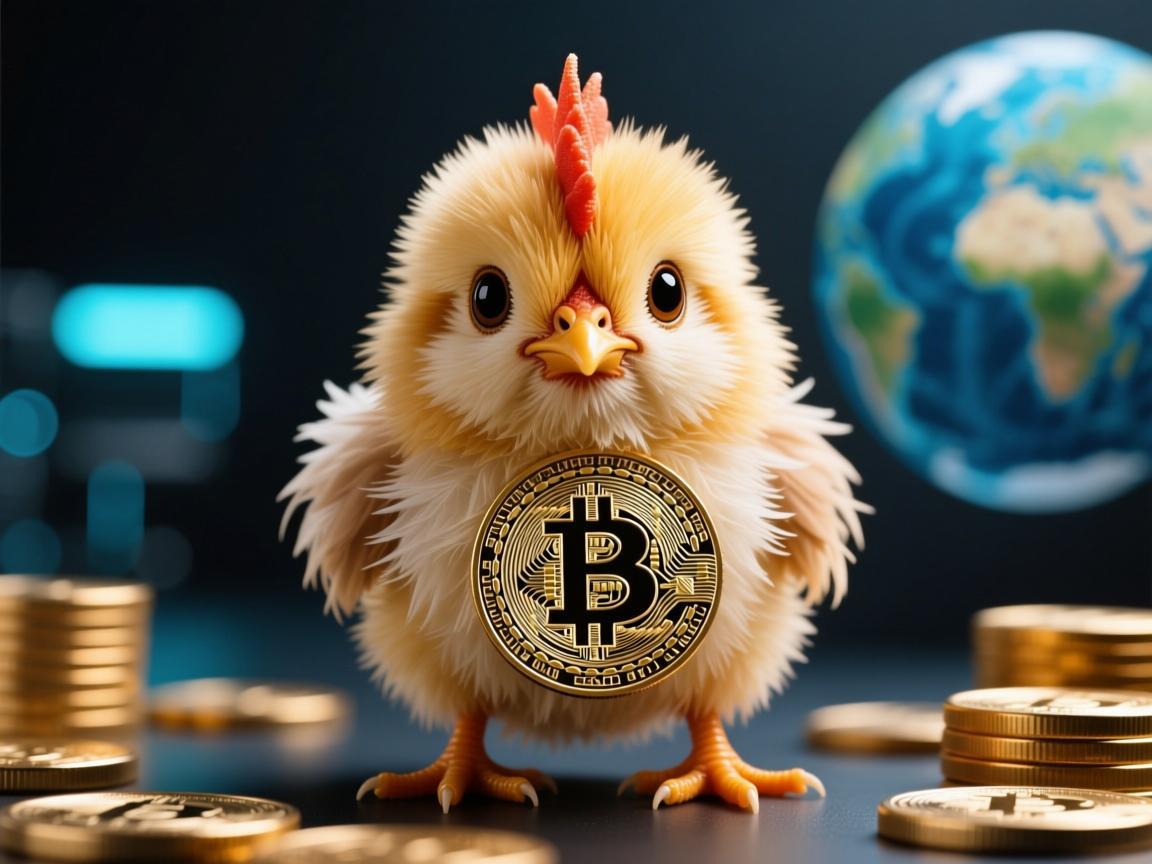 狗狗币小鸡毛图片，加密世界的另类文化符号