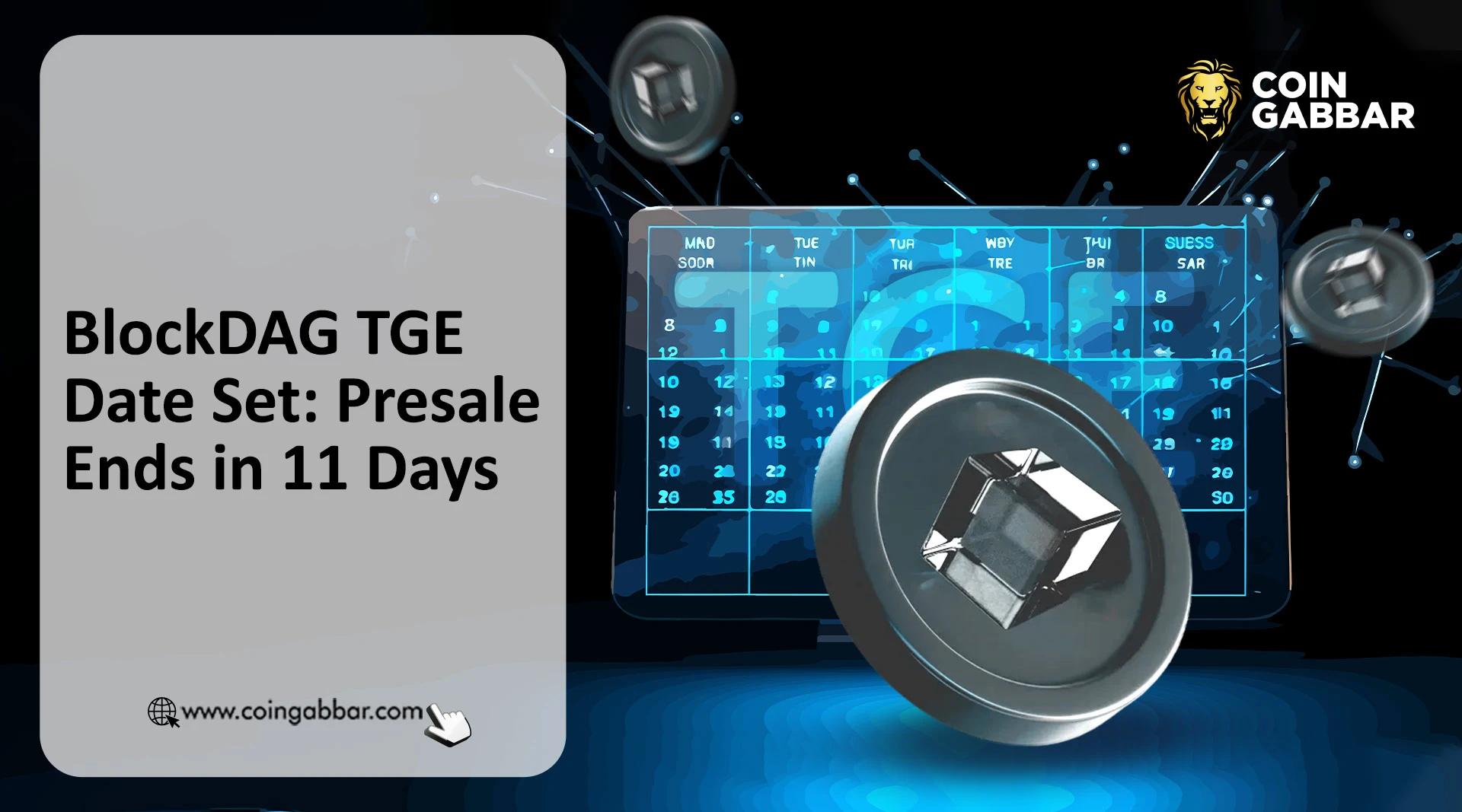 BlockDAG 上线日期还有一个月：TGE 日期定于 2 月 11 日