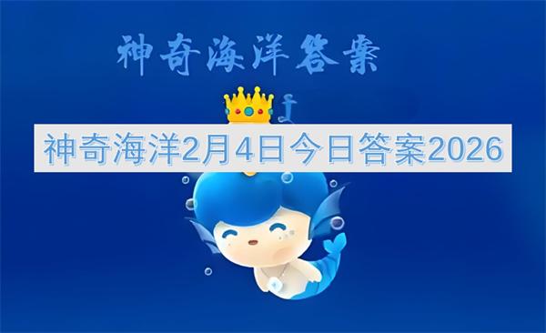 神奇海洋2月4日今日答案2026