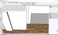 SketchUp草图大师怎么绘制护墙板造型