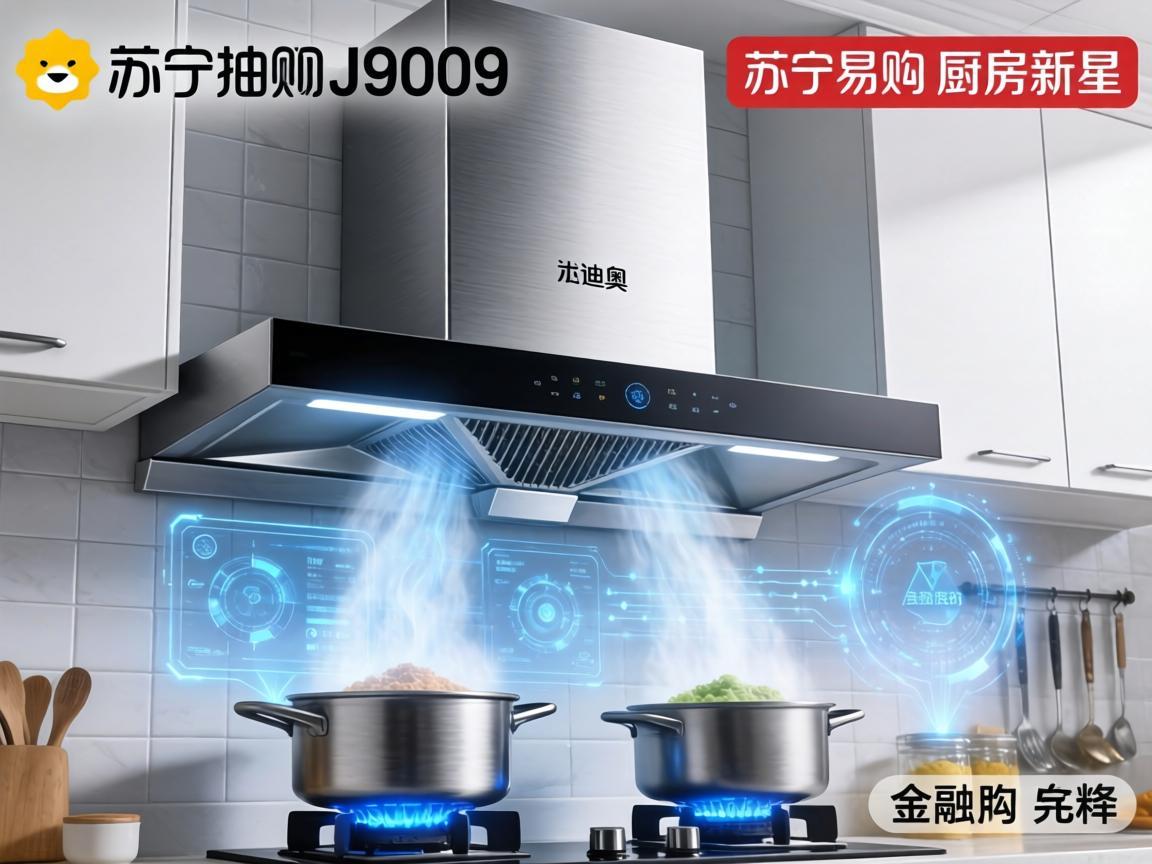 法迪欧抽油烟机J9009，苏宁易购上的厨房新星