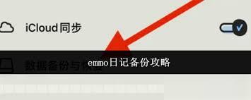 如何备份emmo日记app
