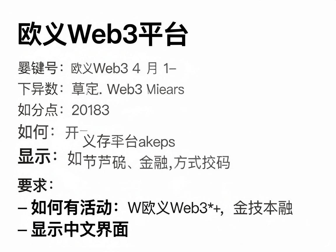 欧义Web3平台如何显示中文界面