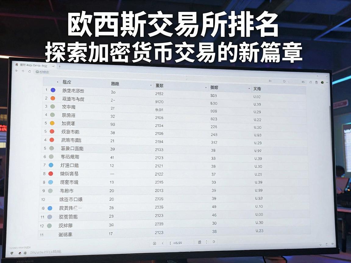 欧西斯交易所排名,探索加密货币交易的新篇章
