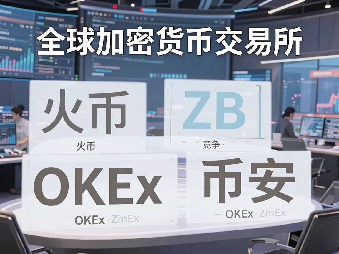 全球加密货币交易所的竞争格局，火币、ZB、OKEx与币安