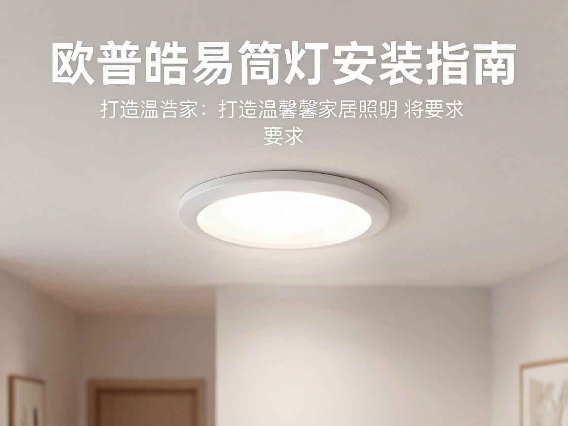 欧普皓易筒灯安装指南,打造温馨家居照明