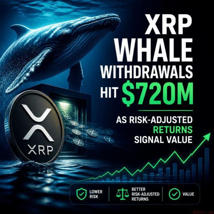 XRP巨鲸提款达7.2亿美元，风险调整回报释放价值信号