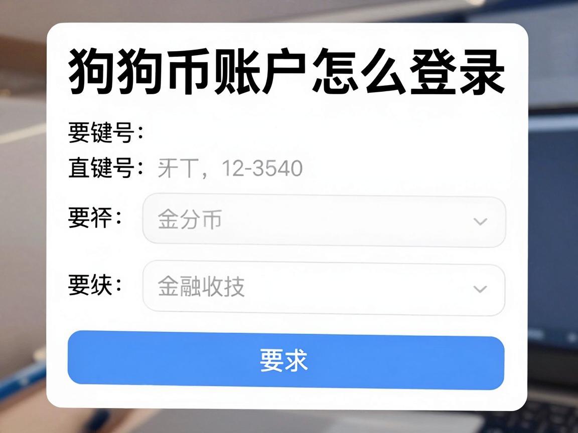 狗狗币账户怎么登录