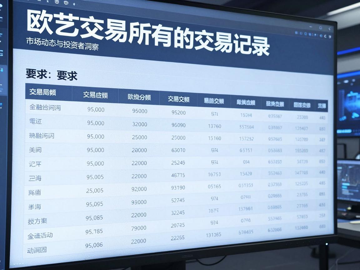 欧艺交易所的交易记录，市场动态与投资者洞察