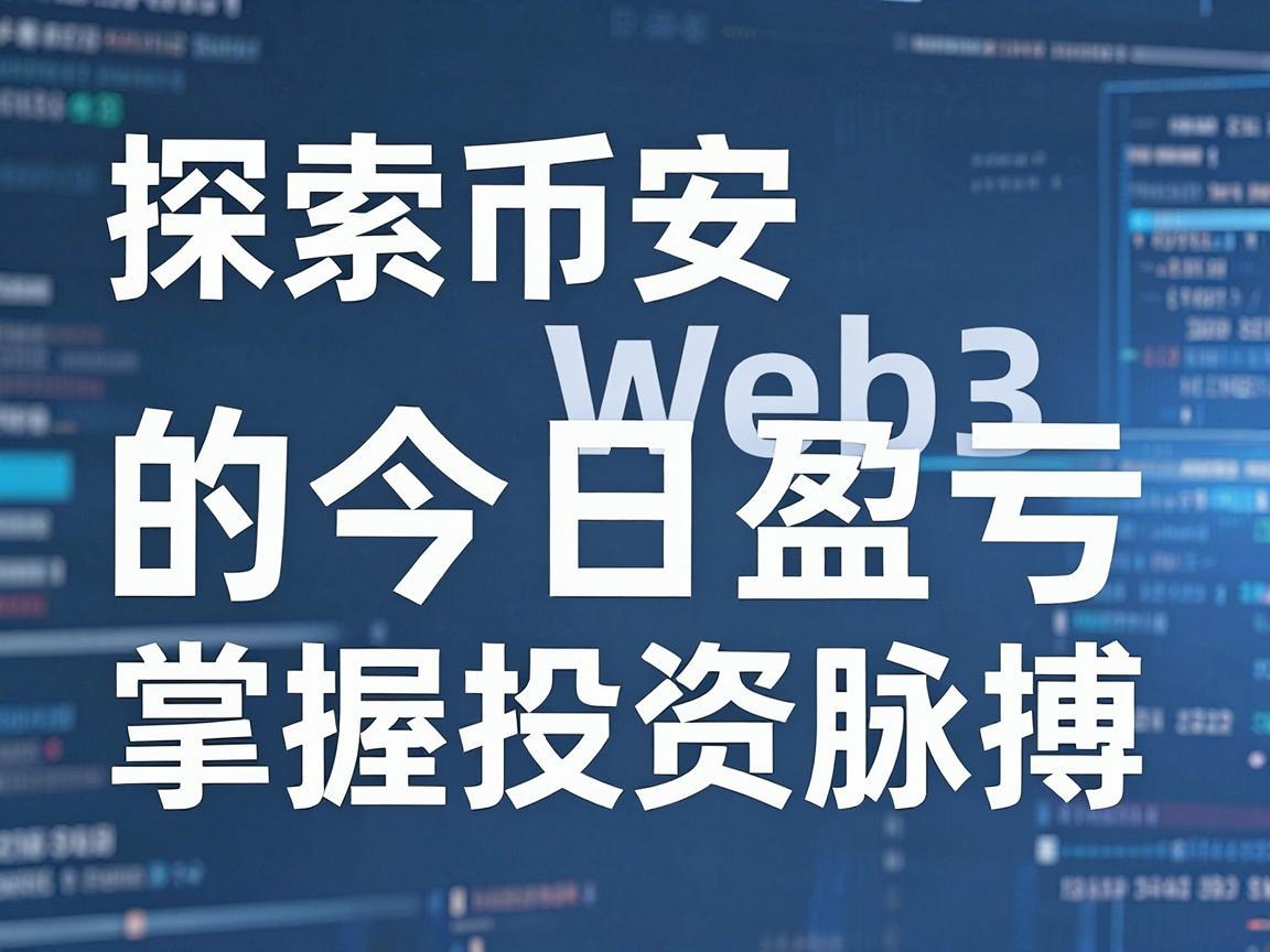 探索币安Web3的今日盈亏，掌握您的投资脉搏