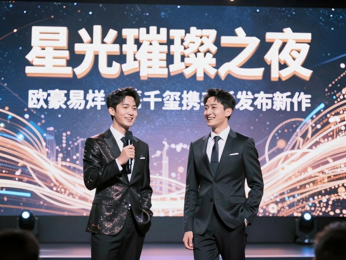 星光璀璨之夜，欧豪易烊千玺携手发布新作