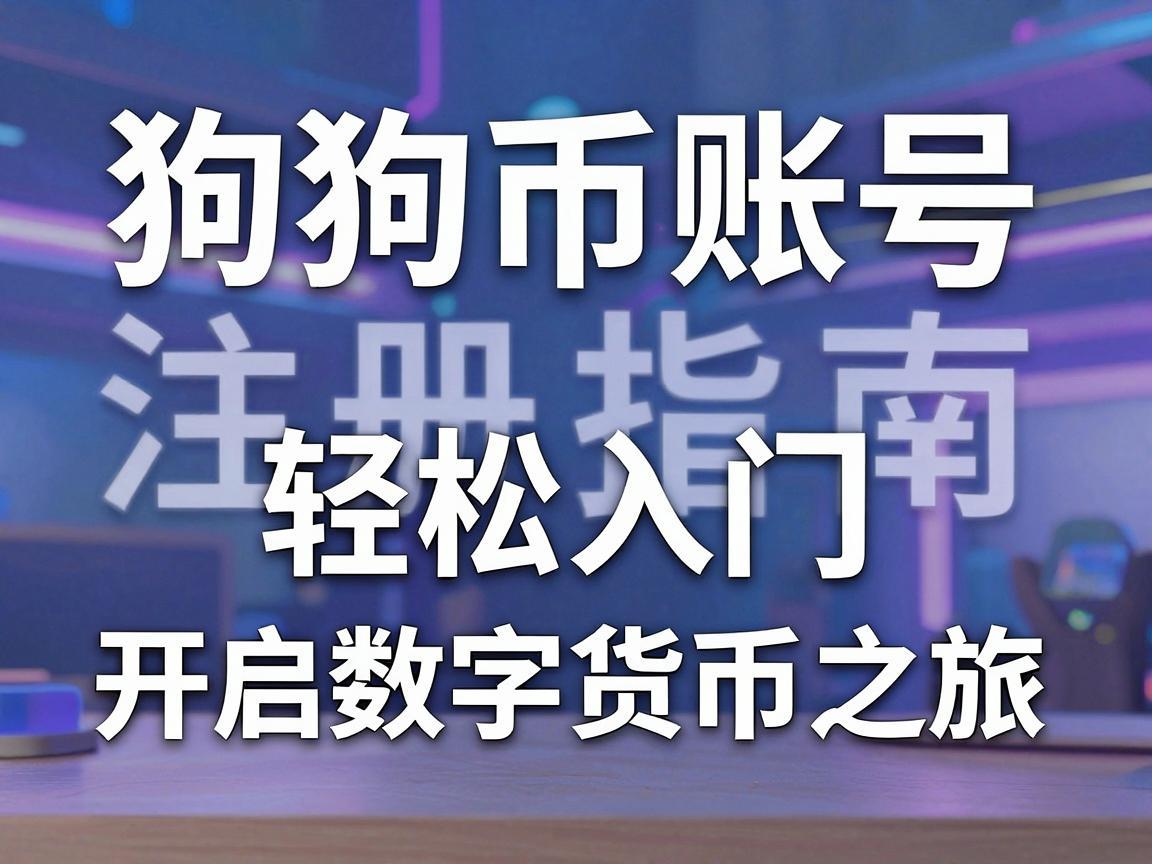 狗狗币账号注册指南，轻松入门，开启数字货币之旅