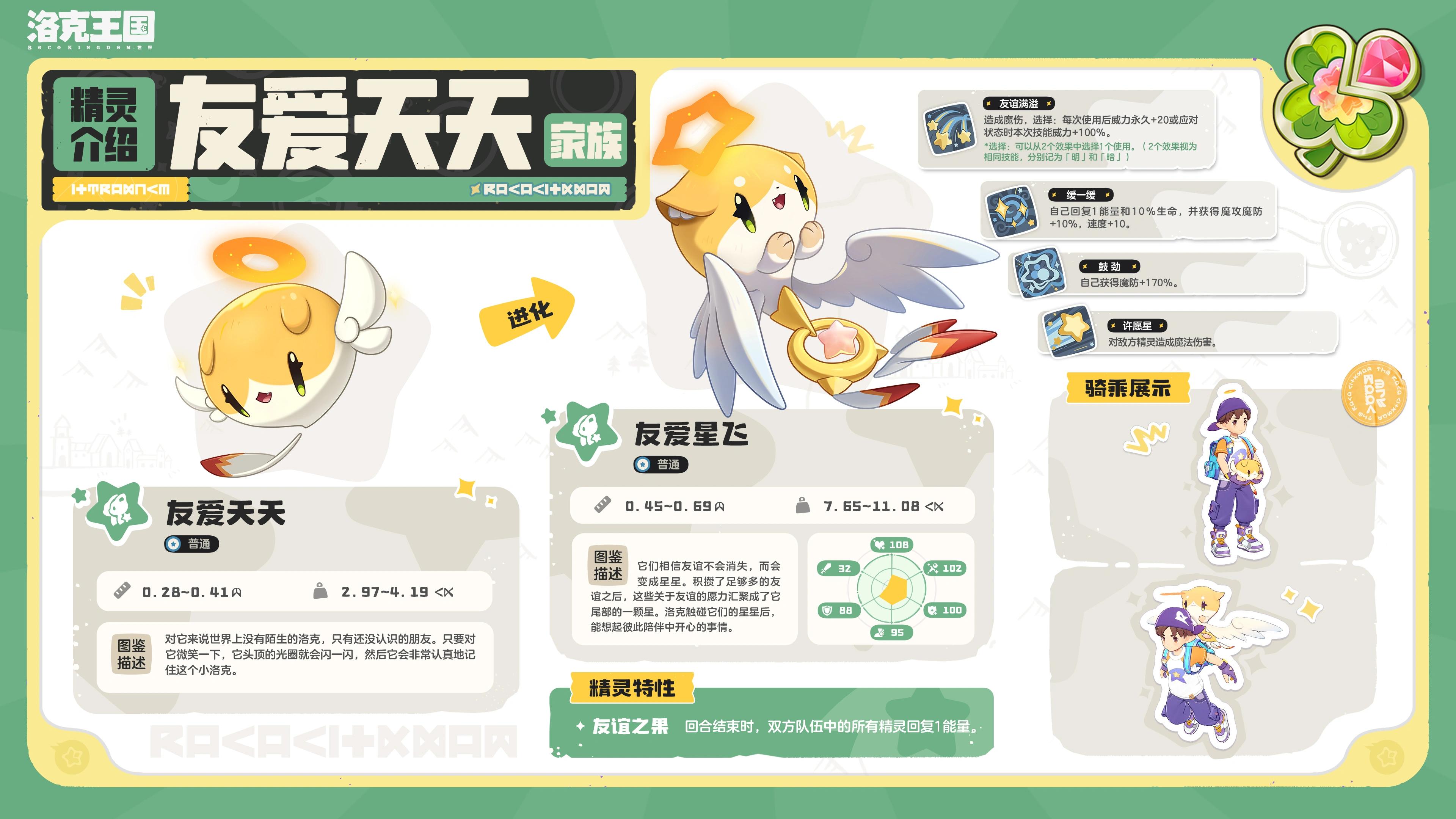 洛克王国世界友爱星飞精灵介绍